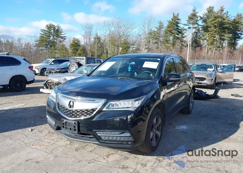 2014 Acura Mdx из США, поврежденный, VIN 5FRYD4H22EB033609